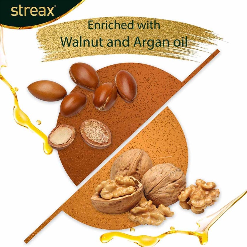 Streax Cream Hair Colour With Shine On Conditioner For All Hair Types - Light Brown 5