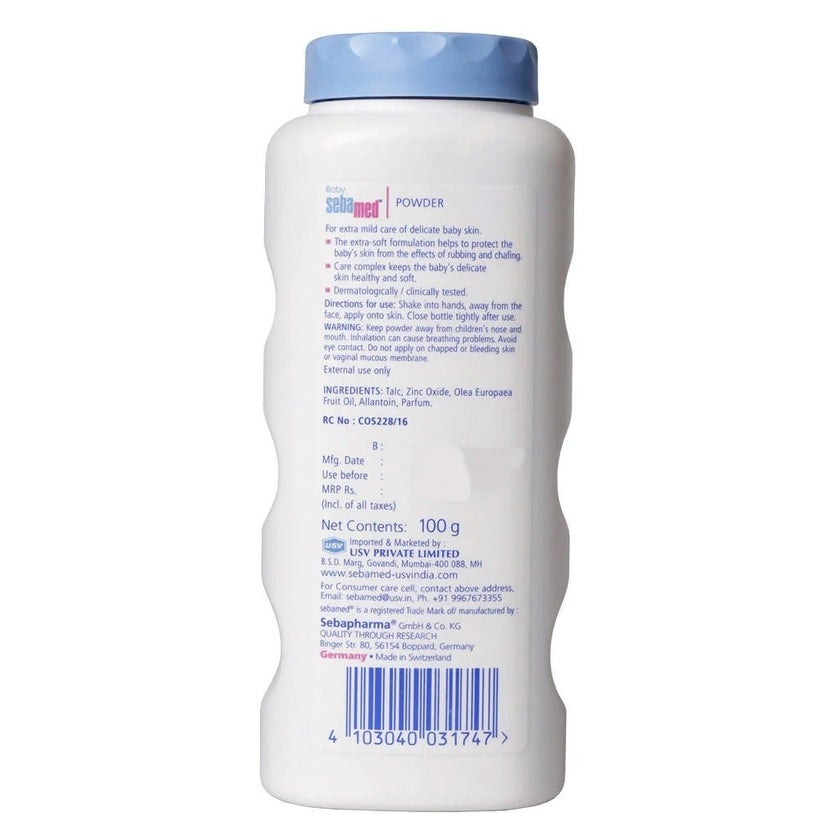 Sebamed Baby Powder With Olive Oil For Delicate Skin 100g
