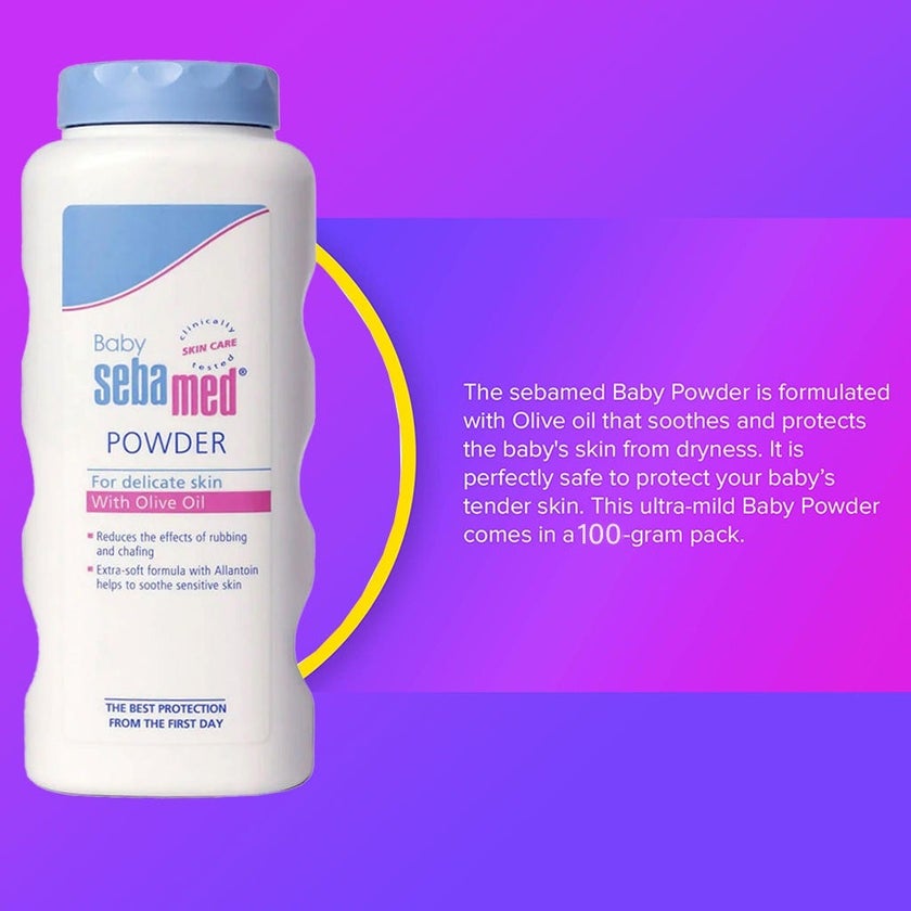 Sebamed Baby Powder With Olive Oil For Delicate Skin 100g
