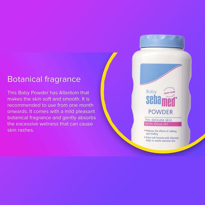 Sebamed Baby Powder With Olive Oil For Delicate Skin 100g