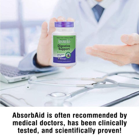 Nature's Sources AbsorbAid Digestive Enzyme Vegetarian Capsules For Digestive Support, Pack of 90's