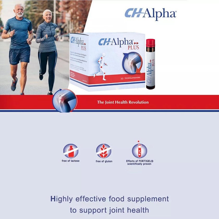 Ch Alpha Ranges Logo CH Alpha Plus Drinkable Collagen Peptide Vials 25ml, Pack of 30's - myAster
