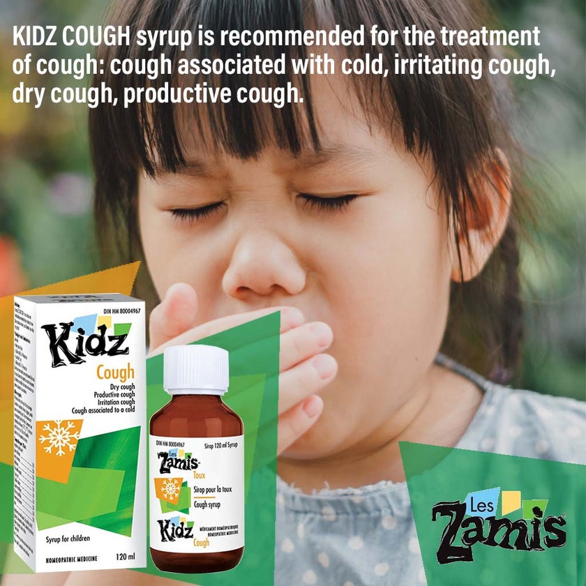 Les Zamis Kidz Homeopathic Cough Syrup For Infants & Children 120ml