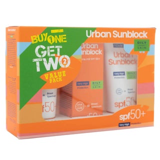 Novaclear Urban Sunblock SPF 50+ Face Sunscreen For Oily Skin 40ml, Value Pack of 1+2's