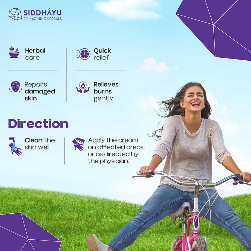 Siddhayu Dermcare Antiseptic Cream For Wounds & Burns 30g