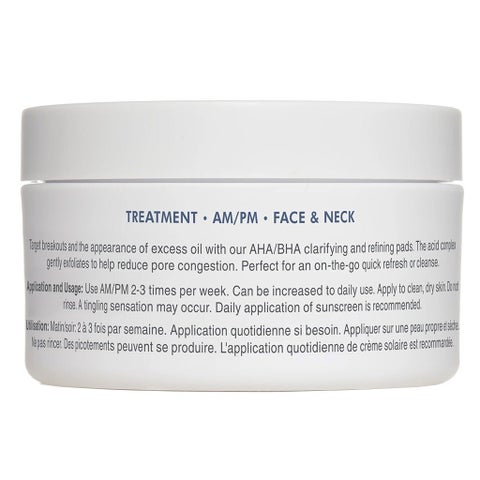 GlowBiotics Probiotic Triple Action Acne Clarifying Pad With Non-Drying AHA & BHA, Pack of 45's