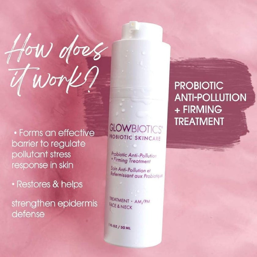 GlowBiotics Probiotic Anti-Pollution + Firming Treatment For Face & Neck 30ml
