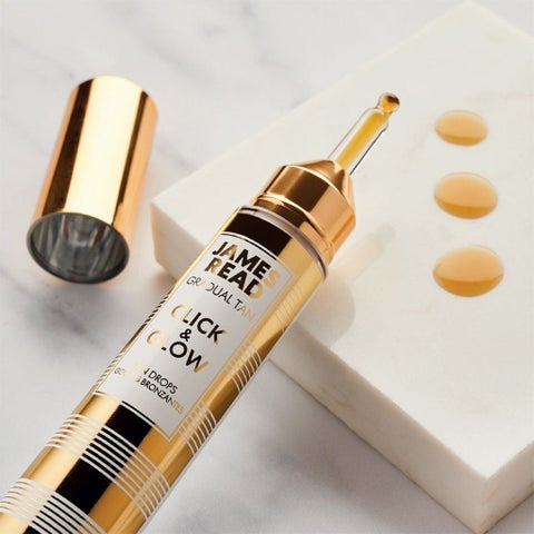 James Read Click & Glow Gradual Face Tanning Gel Drops 15ml
