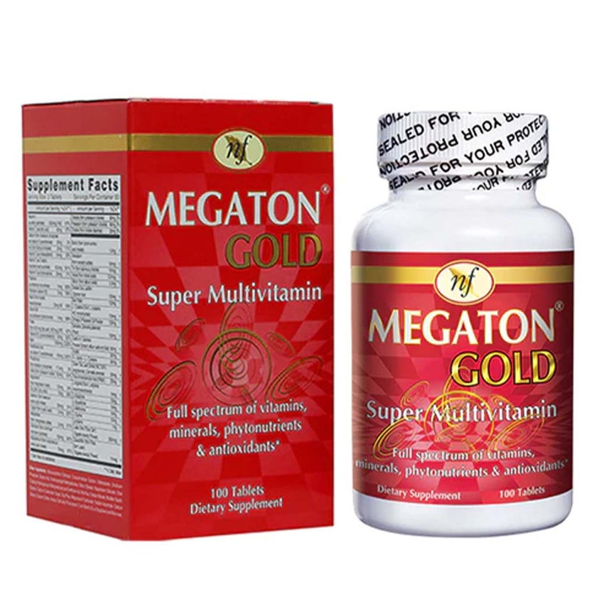 Natural Fervor Megaton Gold Super Multivitamin Supplement Tablets, Pack of 100's