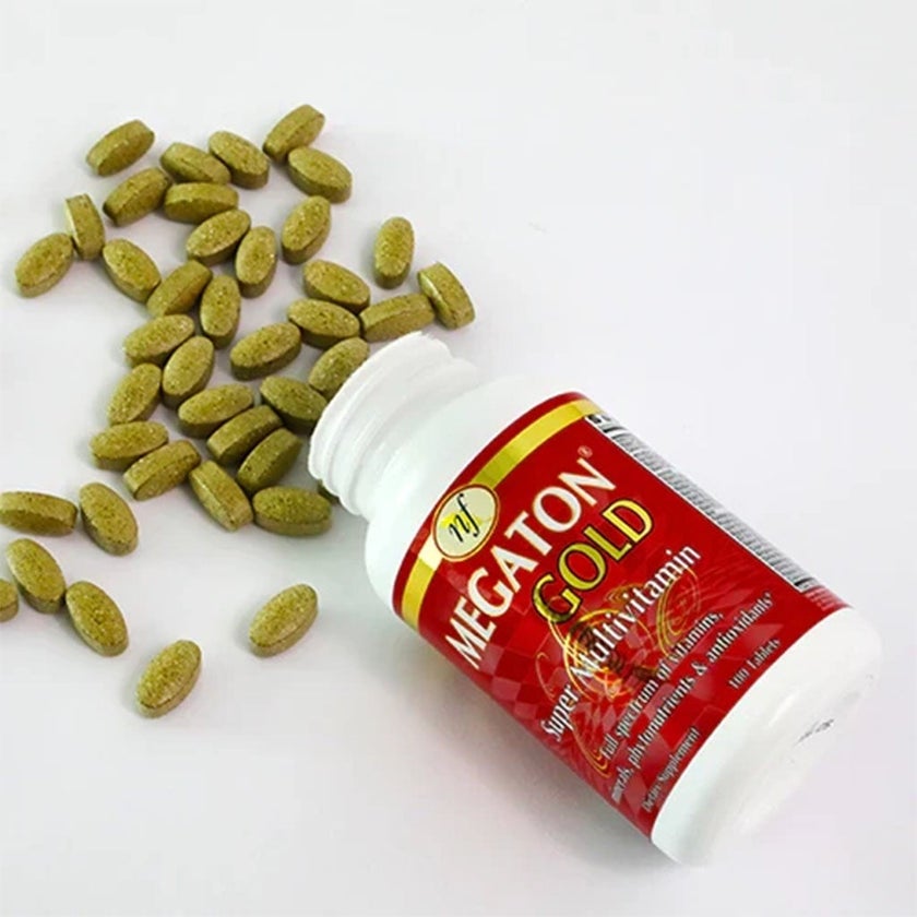 Natural Fervor Megaton Gold Super Multivitamin Supplement Tablets, Pack of 100's