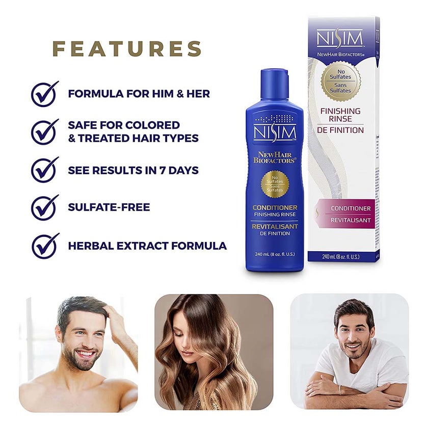 Nisim NewHair Biofactors Finishing Rinse Sulfate Free Conditioner 240ml