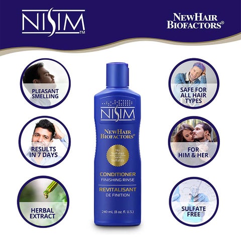 Nisim NewHair Biofactors Finishing Rinse Sulfate Free Conditioner 240ml