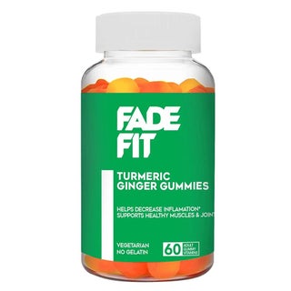 Fade Fit Gelatin-Free Turmeric - Ginger Adult Gummies For Healthy Muscles & Joints, Pack of 60's