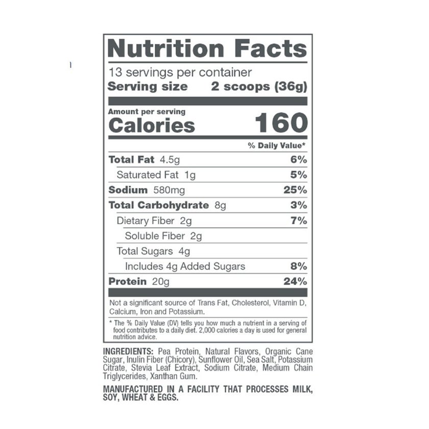 Naturade Plant-Based Nutritional Shake Powder, Vanilla Flavor, 13 Servings - 468g