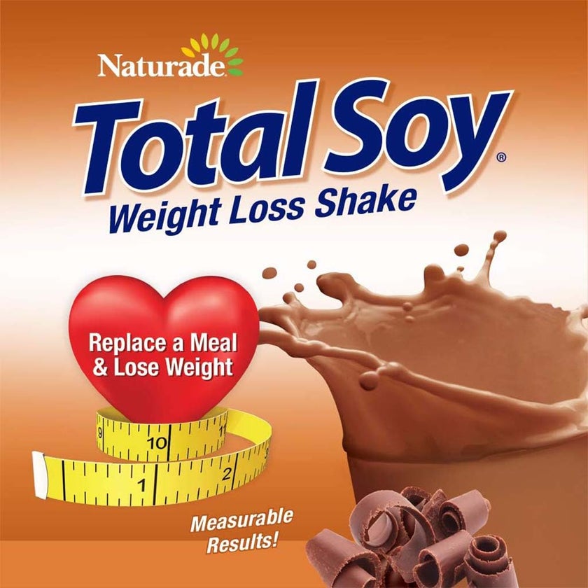 Naturade Total Soy Weight Loss Shake Powder, Chocolate Flavor, 15 Servings - 540g
