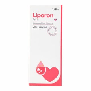 Liporon Liposomal Iron 10mg/ml Syrup, Vanilla Flavor - 100ml