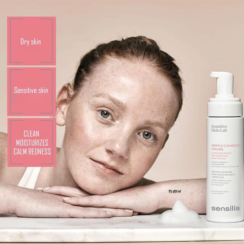 Sensitive Skin Lab Sensilis Gentle Facial Cleansing Mousse For Sensitive & Reactive Skin 200ml