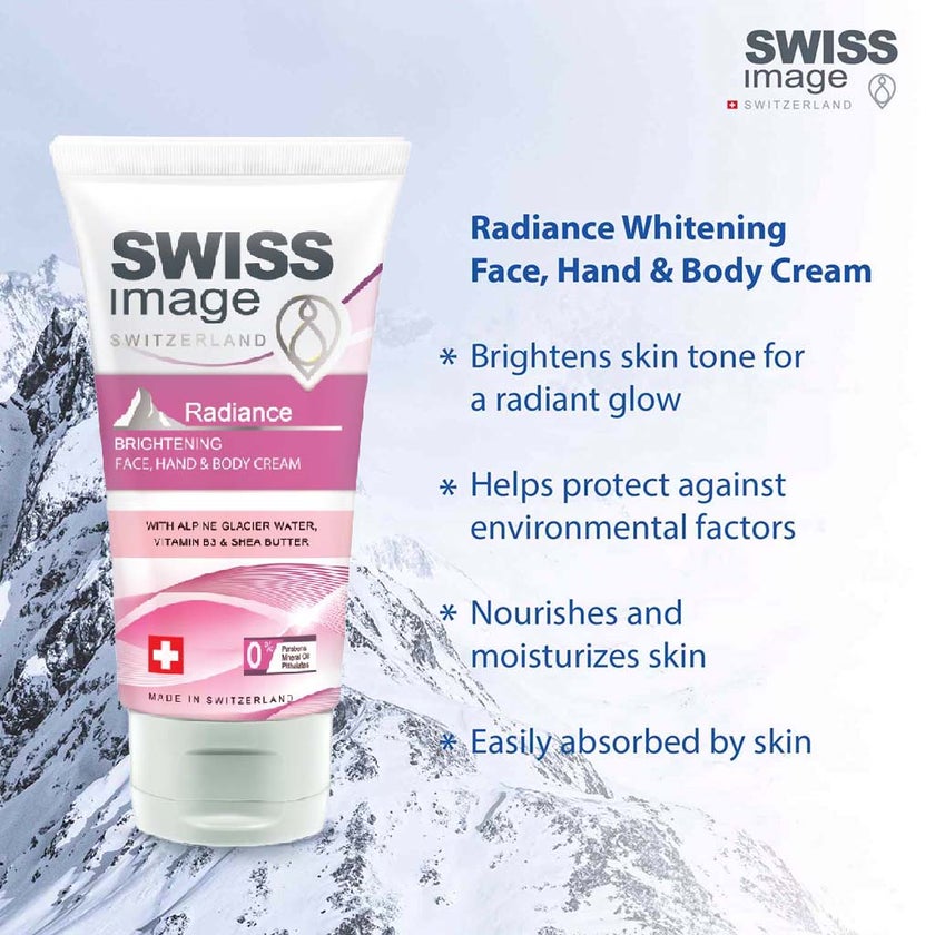 Swiss Image Radiance Brightening Face, Hand & Body Cream For All Skin Types 75ml