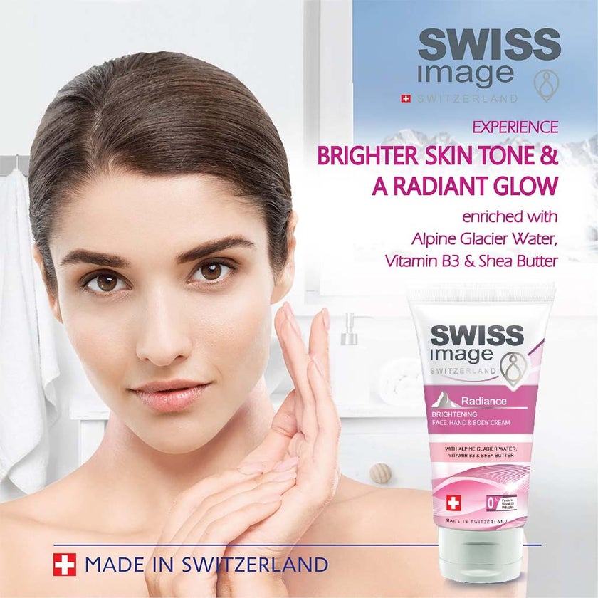Swiss Image Radiance Brightening Face, Hand & Body Cream For All Skin Types 75ml