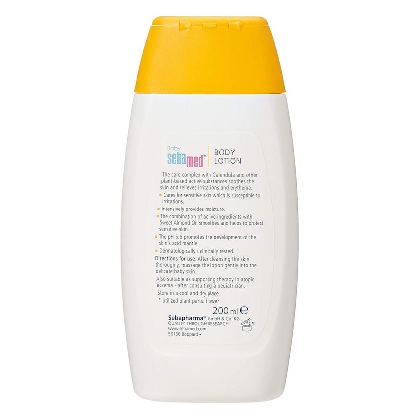 Sebamed Baby Body Lotion With Calendula For Children's Delicate Skin 200ml