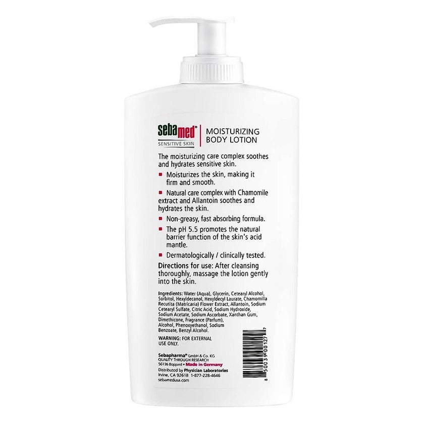 Sebamed Sensitive Skin Moisturizing Body Lotion For Normal Skin 400ml