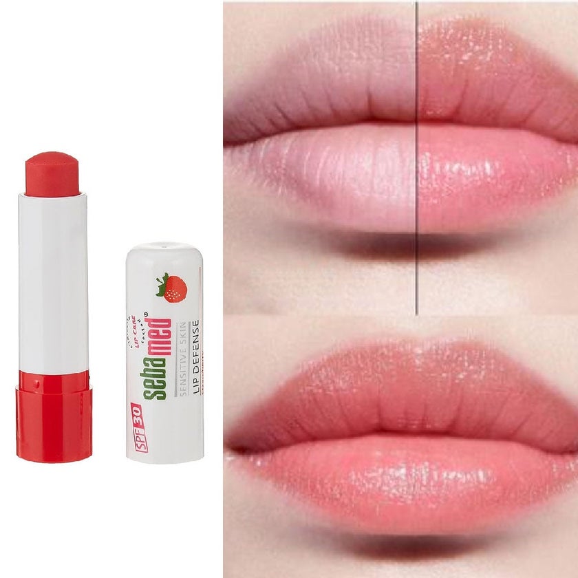 Sebamed Sensitive Skin Lip Defense Stick Strawberry With SPF 30 4.8g