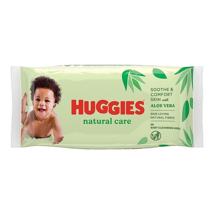 Huggies Natural Cleansing Baby Wet Wipes With Aloe Vera, Promo Pack of 224's
