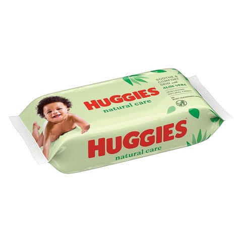 Huggies Natural Care Cleansing Baby Wet Wipes - 56 Wipes x 4