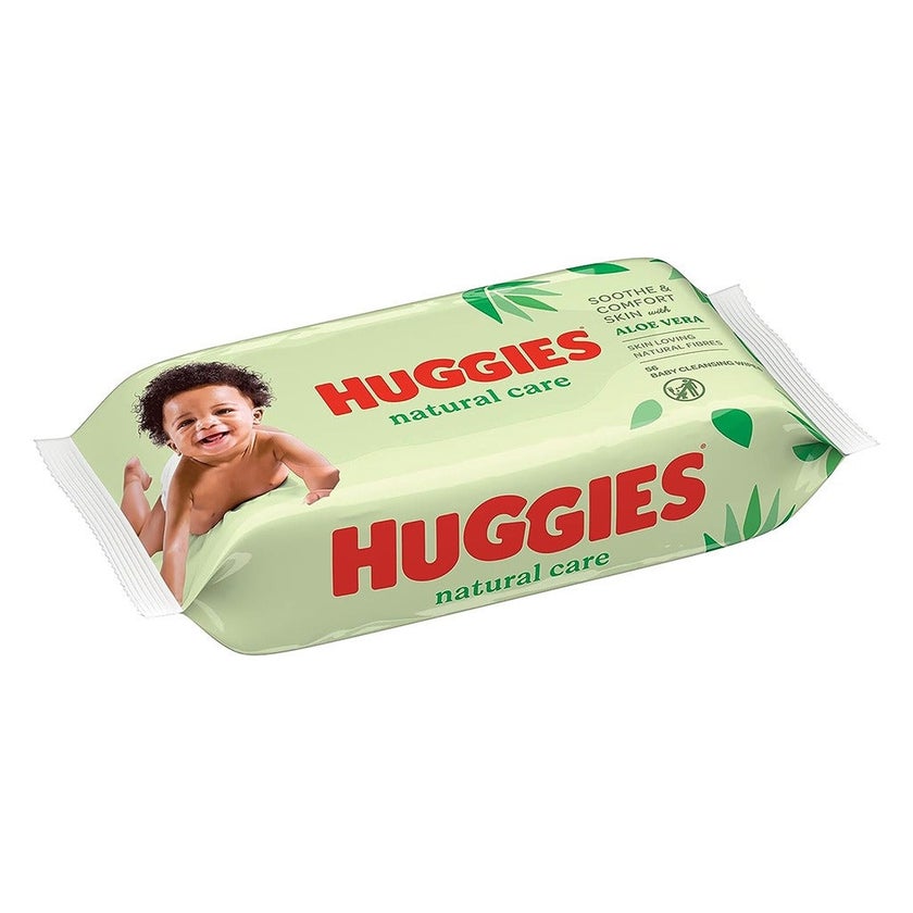 Huggies Natural Cleansing Baby Wet Wipes With Aloe Vera, Promo Pack of 224's
