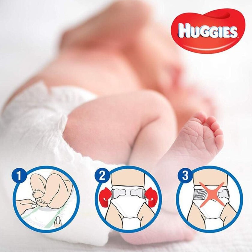Huggies Extra Care Baby Diapers, Size 4+, For 10 -16 kg Baby, Pack of 64's