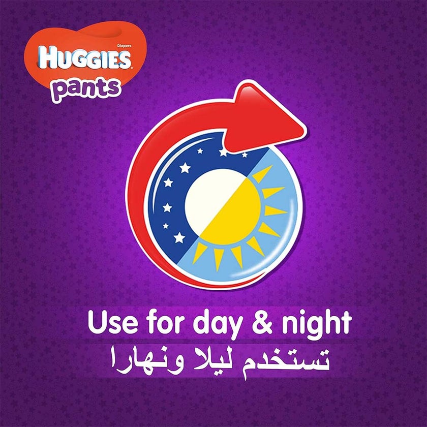 Huggies Active Baby Diaper Pants, Size 6, 15-25Kg, Promo Pack of 2 x 30's