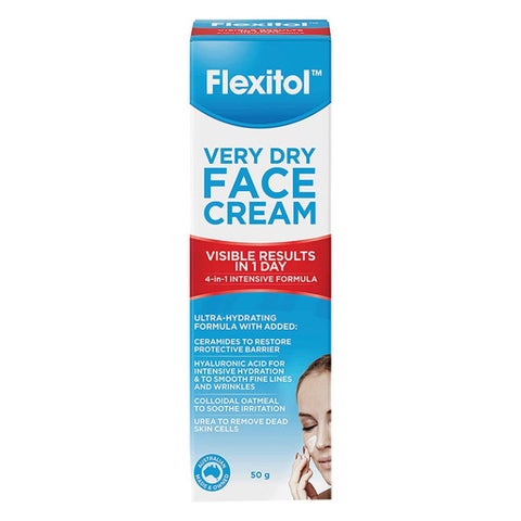 Flexitol Very Dry Skin Face Cream For Severely Dry, Cracked & Itchy Skin 50g 
