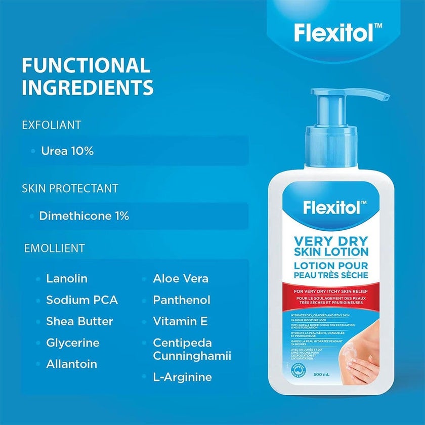 Flexitol Very Dry Skin Lotion For Very Dry Itchy Skin Relief 500ml