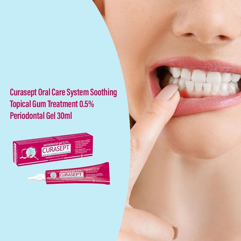 Curasept Oral Care System Soothing Topical Gum Treatment 0.5% Periodontal Gel 30ml
