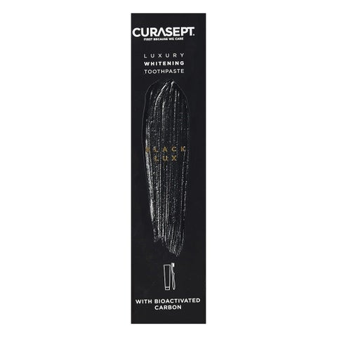 Curasept Black Luxury Whitening Toothpaste With Activated Carbon 75ml + Curasept Whitening Toothbrush