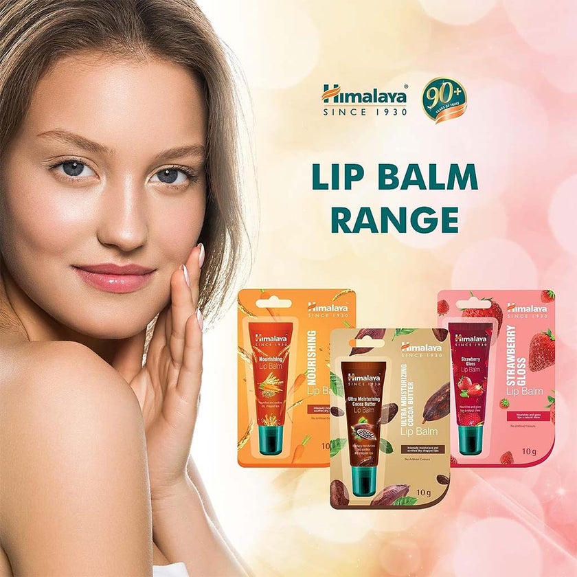Himalaya Nourishing Lip Balm For Dry Chapped Lips 10g