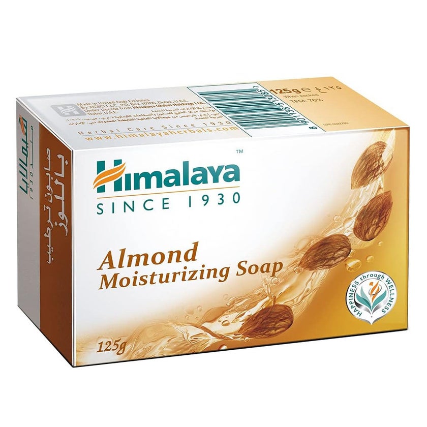 Himalaya Almond Moisturizing Soap 125g, Pack of 6's