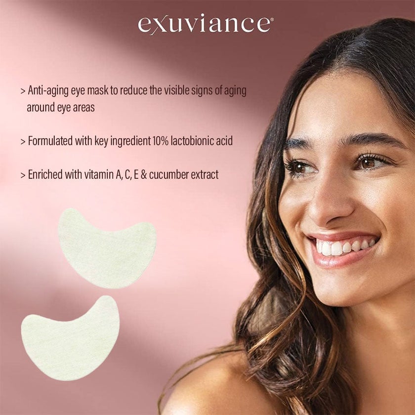 Exuviance All-Out Revitalizing Anti-Aging Eye Mask Pads 1.5ml, Pack of 2 Pads per 12 Packets