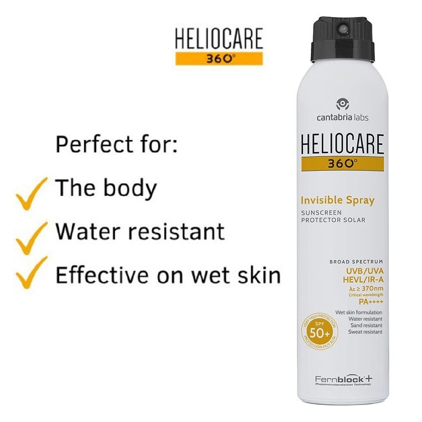 Heliocare 360° Invisible Spray Broad Spectrum Sunscreen With SPF50+ 200ml