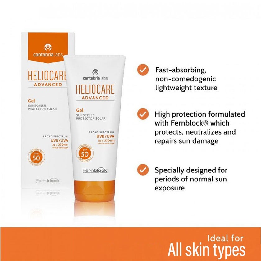 Heliocare Advance Gel Broad Spectrum Sunscreen With SPF50 50ml