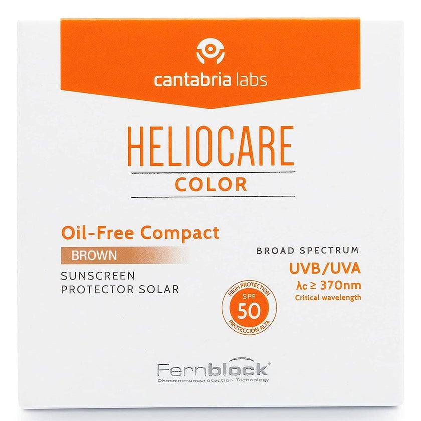 Heliocare Color Oil-Free Compact With Broad Spectrum Sunscreen SPF50 - Brown 10g