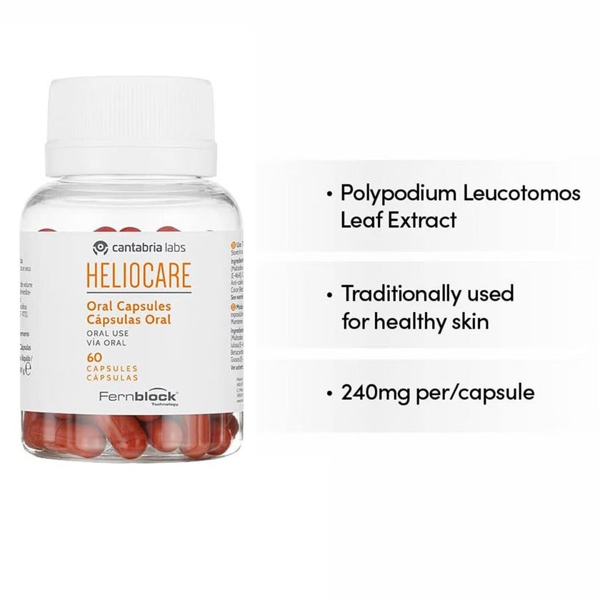 Heliocare Oral Sunblock Capsules, Pack of 60's