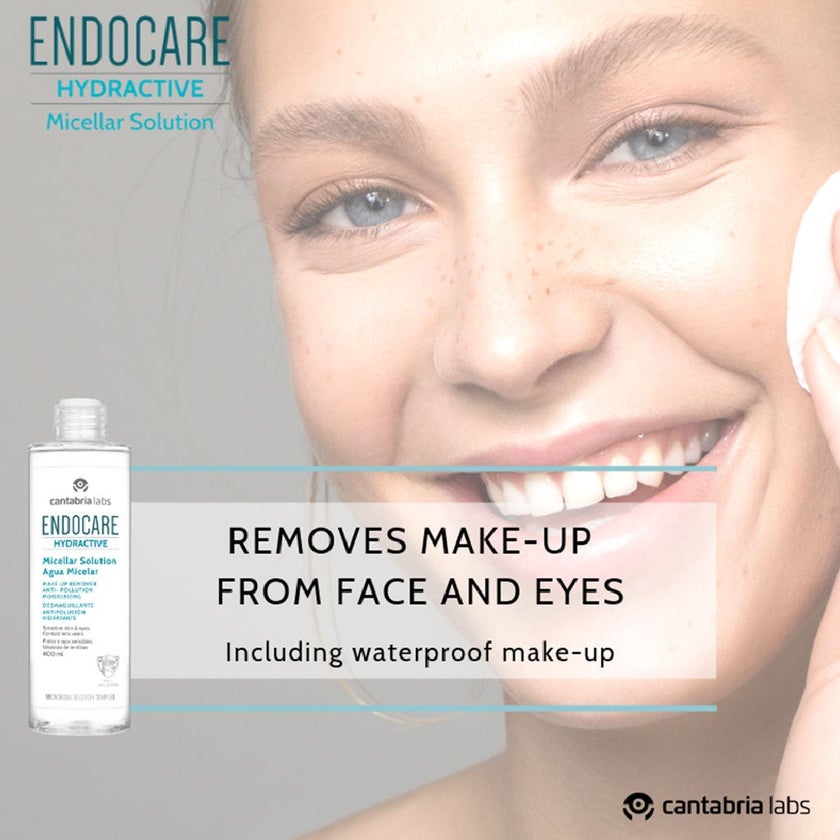 Endocare Hydractive Moisturizing Make-up Remover Micelar Solution For All Skin Types 400ml