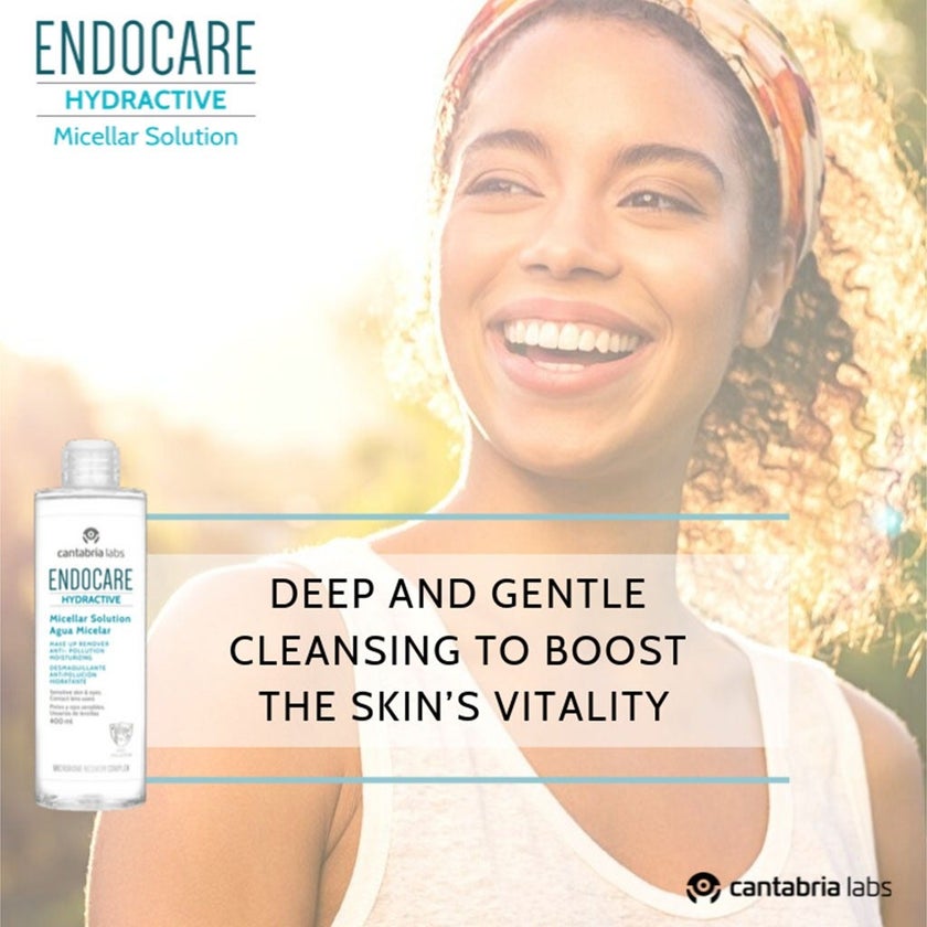 Endocare Hydractive Moisturizing Make-up Remover Micelar Solution For All Skin Types 400ml