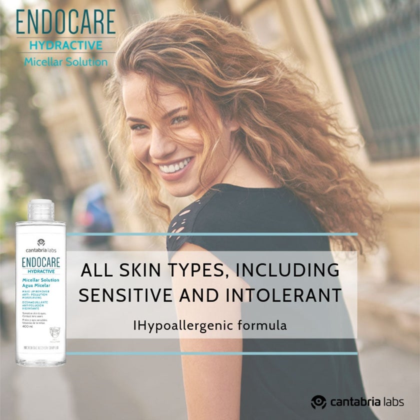 Endocare Hydractive Moisturizing Make-up Remover Micelar Solution For All Skin Types 400ml