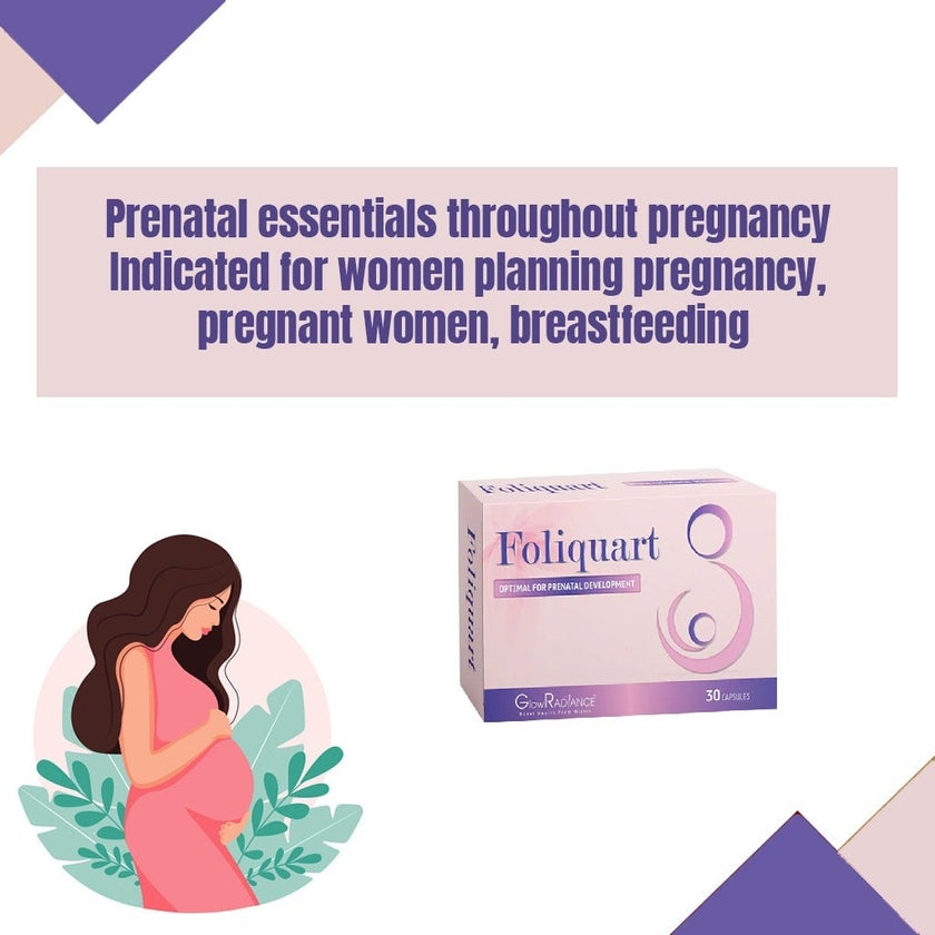 GlowRadiance Foliquart Capsules For Prenatal Development, Pack of 30's