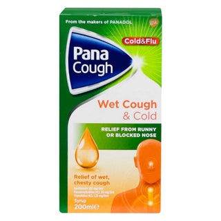 Pana Cold & Flu Wet Cough Syrup 200ml