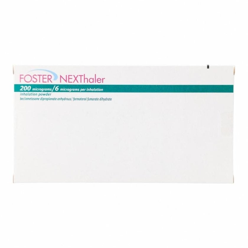 Foster Nexthaler 100mcg/6mcg Powder For Inhalation 120 Doses
