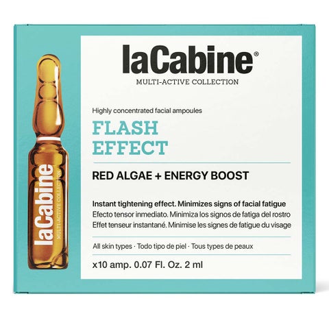 LaCabine Flash Effect Instant Lifting & Anti-Fatigue 2ml Facial Ampoules For All Skin Types, Pack of 10's
