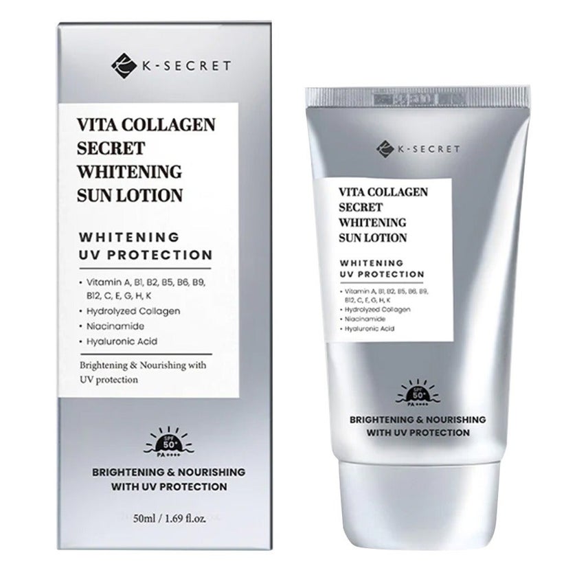 K-Secret Vita Collagen Whitening SPF50+ & PA++++ Sun Lotion 50ml